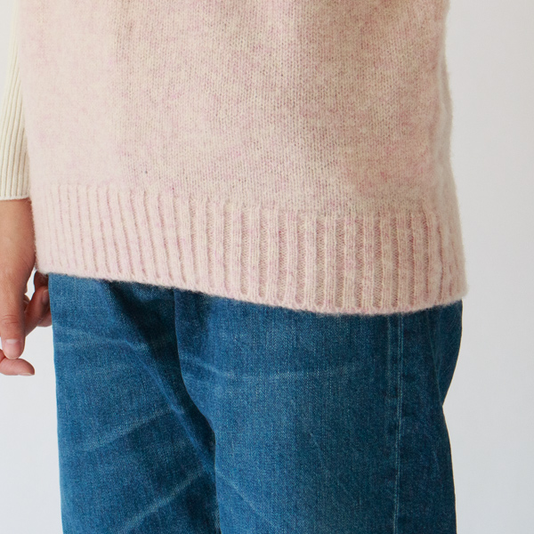 シャギーベスト Strawberry Sherbet（身長163cm）