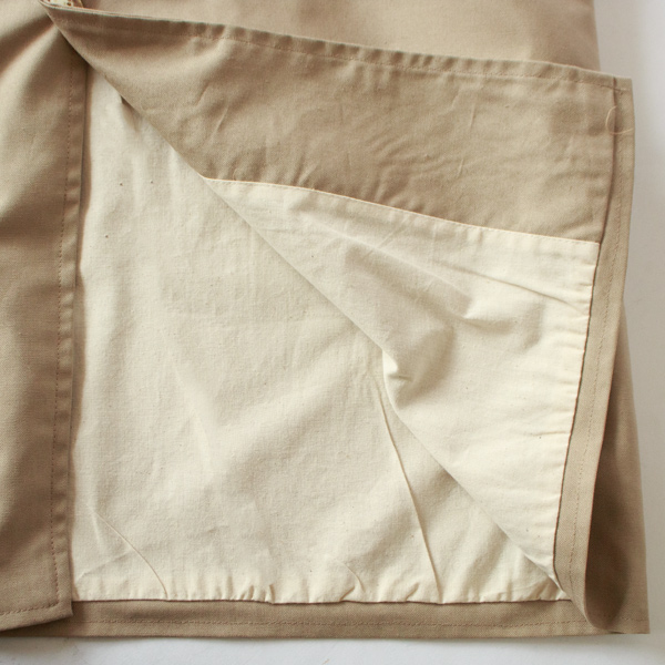 裏地もコットンです 裏地もコットンです