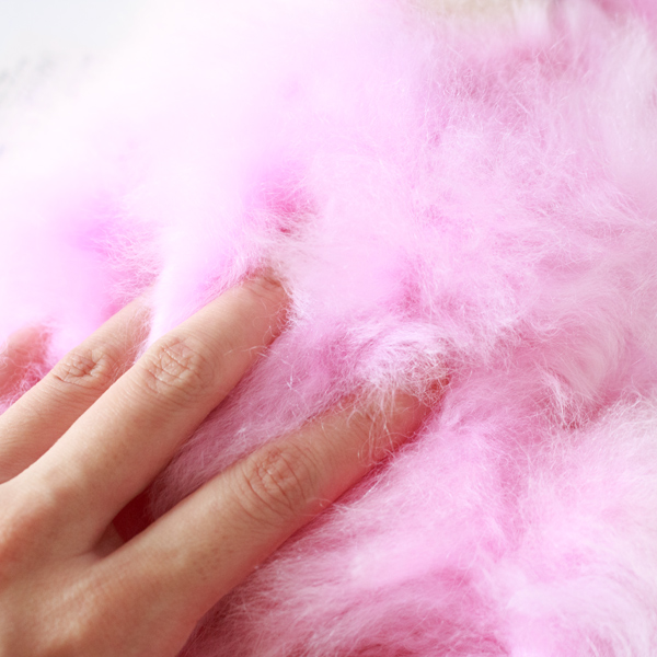 アルパカ素材のふわふわ感 アルパカ素材のふわふわ感