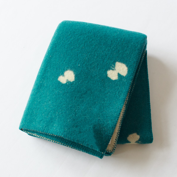 ウールシングルブランケット(130×180)CHOUCHO(ブルーグリーン) ウールシングルブランケット(130×180)CHOUCHO(ブルーグリーン)