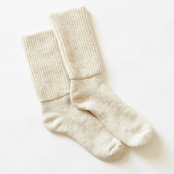 メリノウールとオーガニックコットンを使用した靴下（25～27cm）