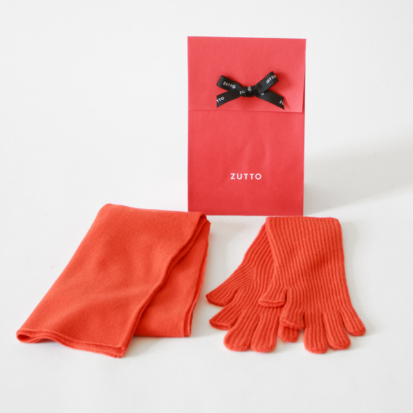 【クリスマス限定】モンゴルカシミヤが育む冬の温もりセット（ラッピング無料）(ORANGE)