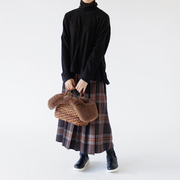 あけびのかご（妻胴張ほら編　リング手）に（BROWN）