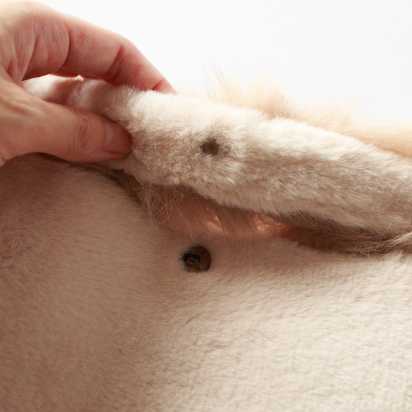 スナップ付きて持ち手に固定可能（CREAM）