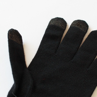 希少　ワイズフォーメン　y's for men レザー　ニット　手袋　黒 KNITWEAR(ニットウェア)｜ニットウェアY's for men（ワイズフォーメン