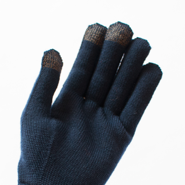 タッチスクリーン対応の手袋です(Navy) タッチスクリーン対応の手袋です(Navy)