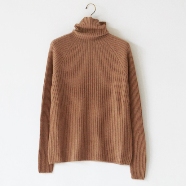 ベビーキャメル リブタートルセーター(キャメル) ベビーキャメル リブタートルセーター(キャメル)