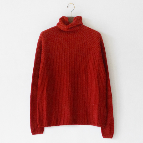 ベビーキャメル リブタートルセーター(レッド) ベビーキャメル リブタートルセーター(レッド)