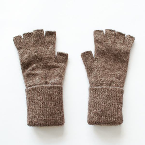 GEELONGORA PLAIN STITCH 指なし手袋(MOCHA) GEELONGORA PLAIN STITCH 指なし手袋(MOCHA)