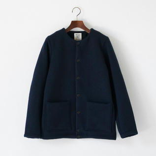 ウールジャケット WOOL COLLARLESS JACKET
