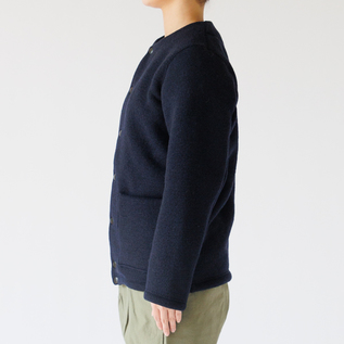 ウールジャケット WOOL COLLARLESS JACKET／Jackman（ジャックマン