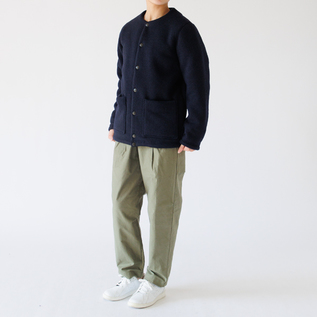 ウールジャケット WOOL COLLARLESS JACKET／Jackman（ジャックマン