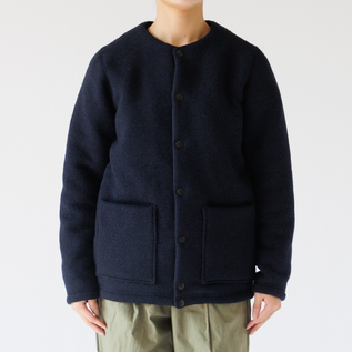 ウールジャケット WOOL COLLARLESS JACKET／Jackman（ジャックマン