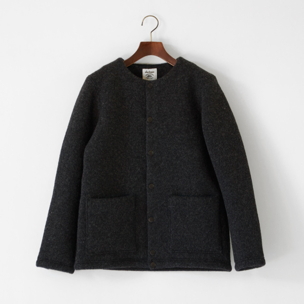 ジャケット・アウター Jackman Jersey Collarless Jacket ウールジャケット WOOL COLLARLESS JACKET／Jackman（ジャックマン