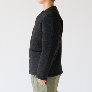 ウールジャケット WOOL COLLARLESS JACKET／Jackman（ジャックマン