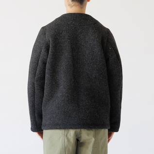 ウールジャケット WOOL COLLARLESS JACKET／Jackman（ジャックマン