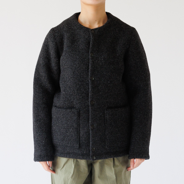 WOOL COLLARLESS JACKET／Jackman / Shop ZUTTO for the long lasting