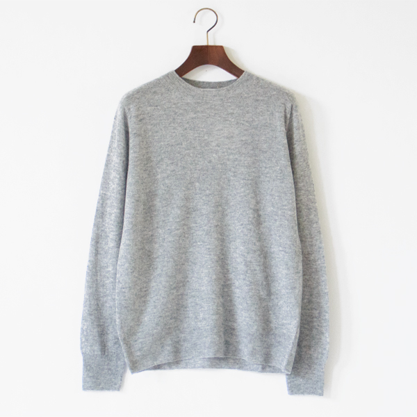 ANSPINNEN スピネン　ケーブルショール　カシミヤ　コットン　ロフトマン Super Fine Soft Cashmere カシミヤクルーネックセーター ／ANSPINNEN