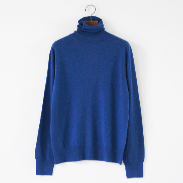 Super Fine Soft Cashmere カシミヤタートルネック（Royal Blue）