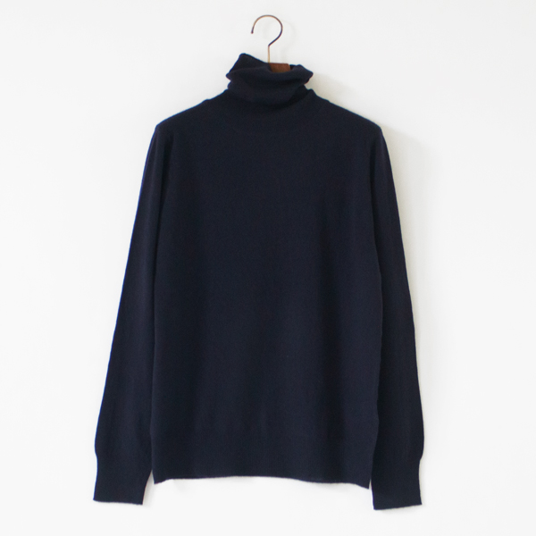 Super Fine Soft Cashmere カシミヤタートルネック（Navy）