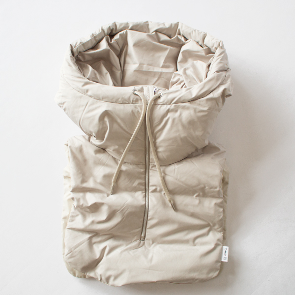 ダウンネックウォーマー HOOD DOWN PARTS(Greige)
