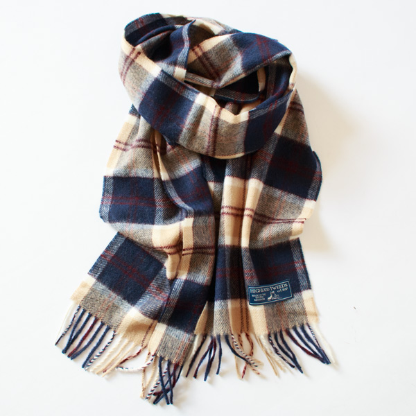 タータンチェックマフラー（BANNOCKBANE NAVY）