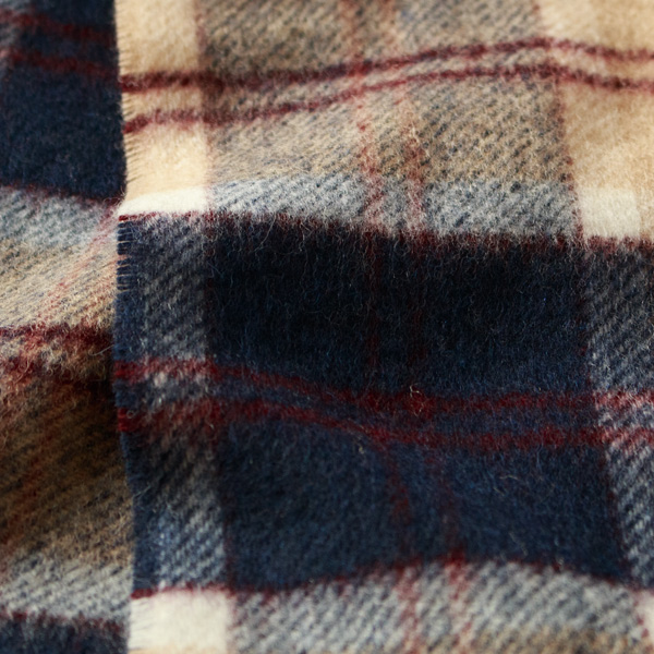 タータンチェックマフラー（BANNOCKBANE NAVY）