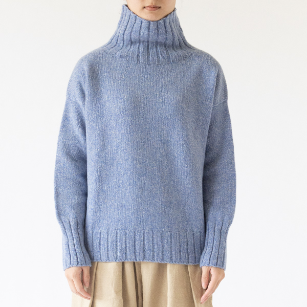 タートルネックセーター (BLUE)身長163cm タートルネックセーター (BLUE)身長163cm