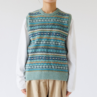 ノルディック柄ベスト／Harley of Scotland（ハーレーオブ