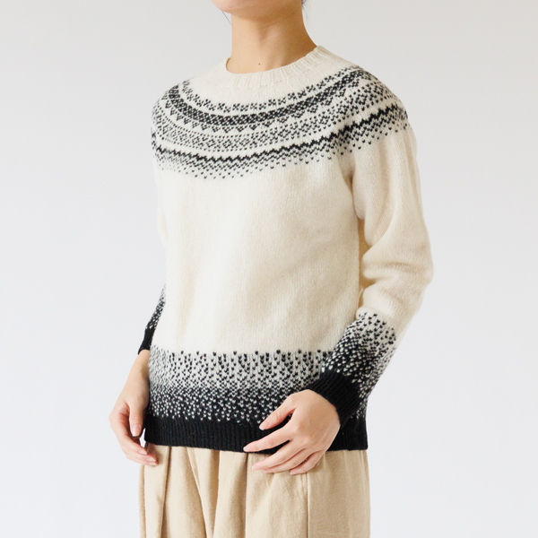 ノルディックスノー柄セーター(BLACK)身長163cm ノルディックスノー柄セーター(BLACK)身長163cm