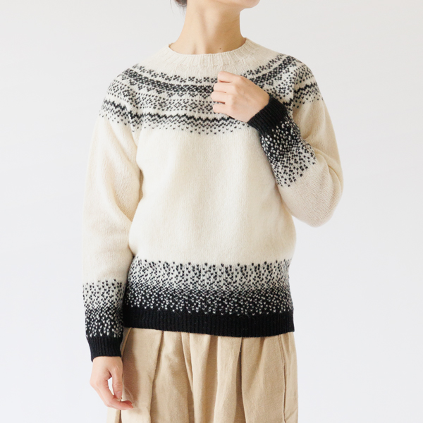 ノルディックスノー柄セーター(BLACK)身長163cm ノルディックスノー柄セーター(BLACK)身長163cm