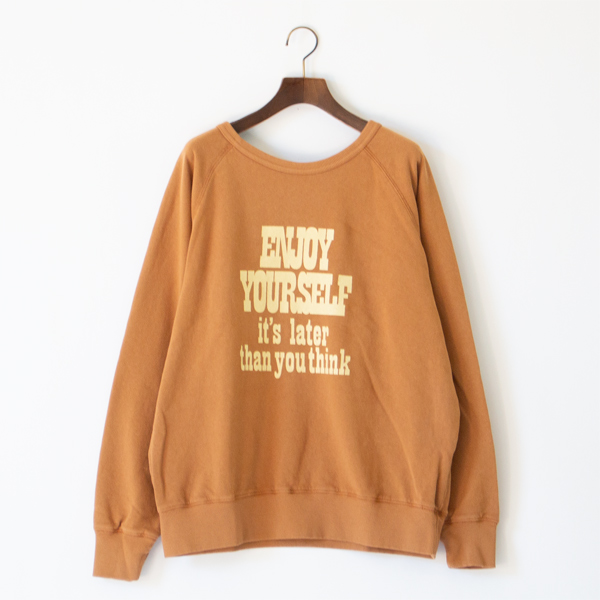 ヴィンテージ風クルーネックスウェット(CAMEL) ヴィンテージ風クルーネックスウェット(CAMEL)