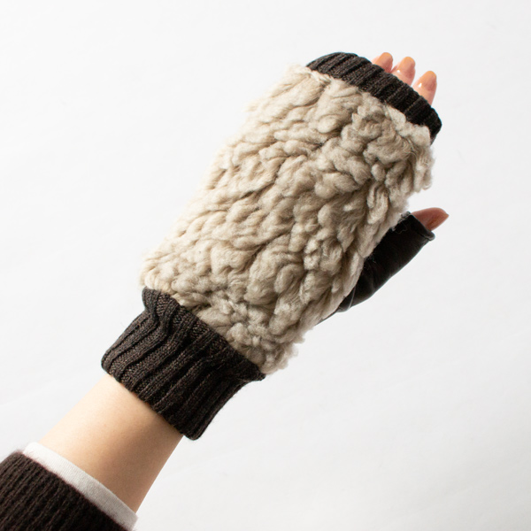 甲の部分はもこもこのファーで見た目にも暖か(MOCA) 甲の部分はもこもこのファーで見た目にも暖か(MOCA)