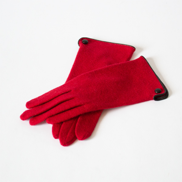女性用カシミヤ手袋 Cholet RED 女性用カシミヤ手袋 Cholet RED
