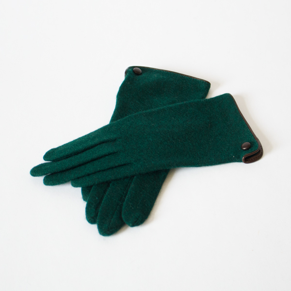 女性用カシミヤ手袋 Cholet DARK GREEN 女性用カシミヤ手袋 Cholet DARK GREEN