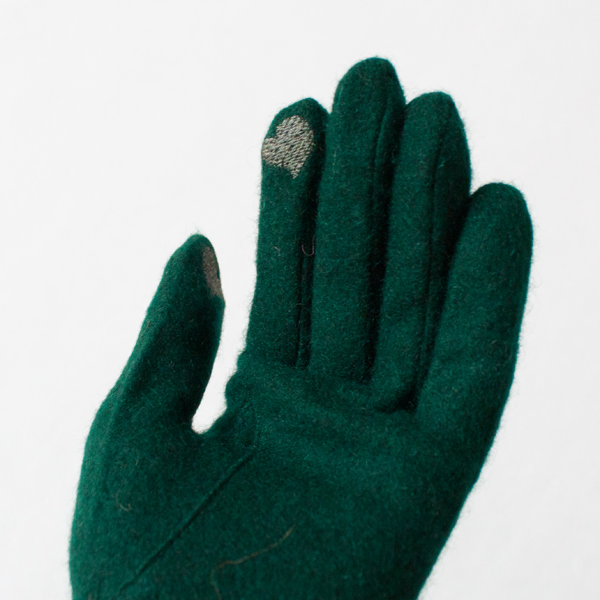 タッチスクリーン対応の刺繍(DARK GREEN) タッチスクリーン対応の刺繍(DARK GREEN)