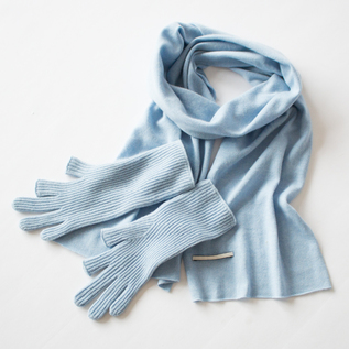 モンゴルカシミヤ スマートタッチ手袋とお揃いで(PALE BLUE) モンゴルカシミヤ スマートタッチ手袋とお揃いで(PALE BLUE)