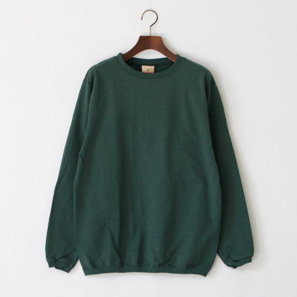 クルーネックロングスリーブTシャツ DK.GREEN クルーネックロングスリーブTシャツ DK.GREEN