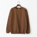 クルーネックロングスリーブTシャツ COCONUT BROWN