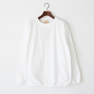 クルーネックロングスリーブTシャツ WHITE