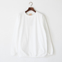 クルーネックロングスリーブTシャツ WHITE