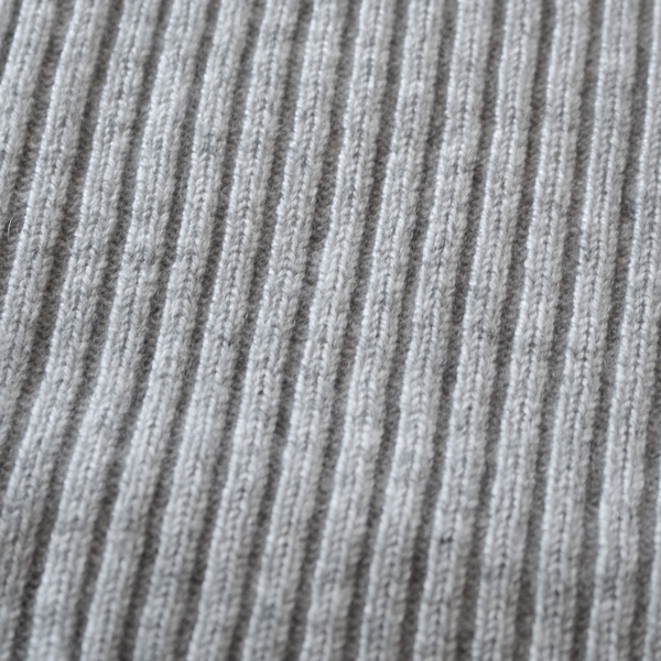 カシミヤリブスヌード(FLANNEL GREY)