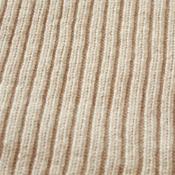 カシミヤリブスヌード(OATMEAL)