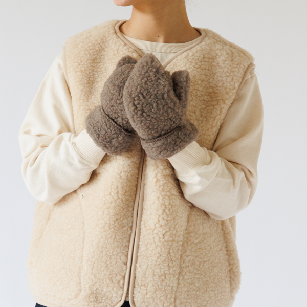 ジップベストと合わせてもこもこコーディネート(MAUSE) ジップベストと合わせてもこもこコーディネート(MAUSE)