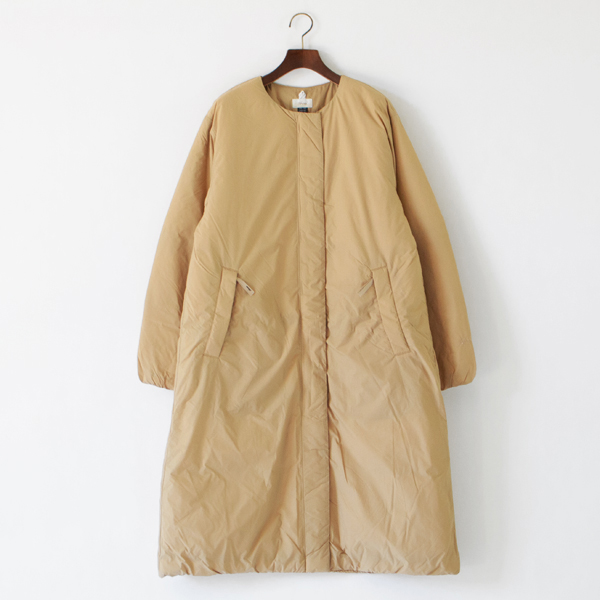 ノーカラーダウンコート(BEG2 TAN WM) ノーカラーダウンコート(BEG2 TAN WM)