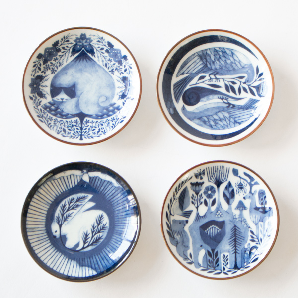 4種の四字熟語の豆皿(2026) 4種の四字熟語の豆皿(2026)