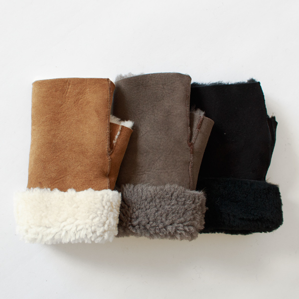 指なしシープスキンミトン TUBE MITTEN