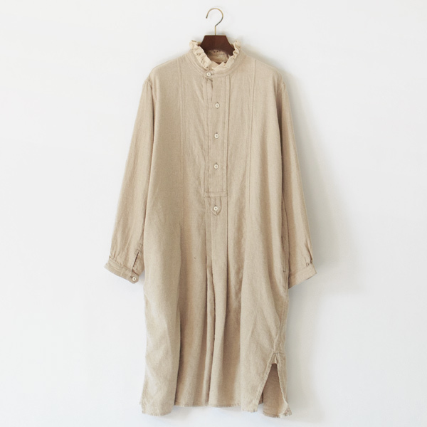 フリルスタンドカラードレス(NATURAL)