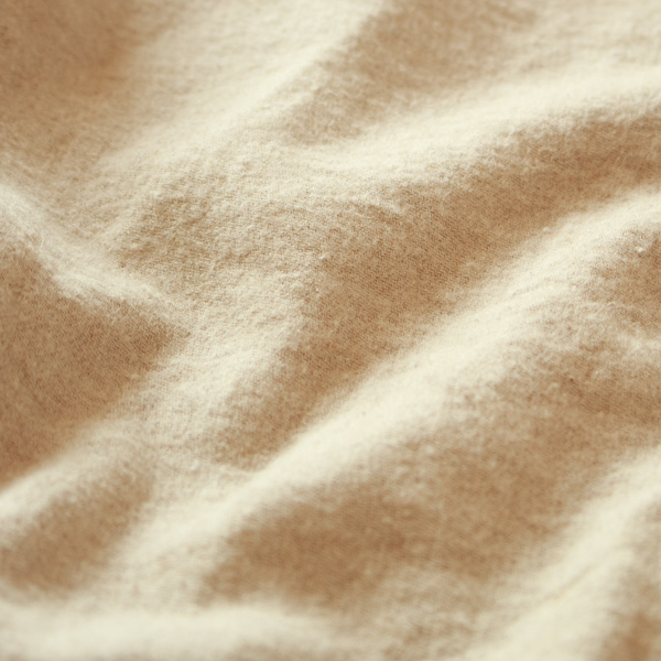 綿麻の混紡ツイル生地に起毛加工が施されています(NATURAL) 綿麻の混紡ツイル生地に起毛加工が施されています(NATURAL)