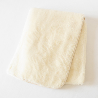 オーガニックコットンと無染色ウール敷き毛布